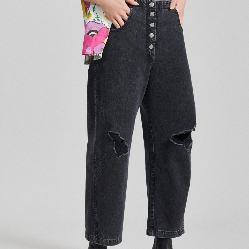 Rachel Comey Black Distressed Women Jeans
